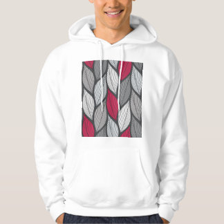 Colourful leaves: hand-drawn seamless pattern. hoodie