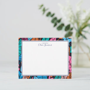 Colourful Leaves Personal Stationery Card