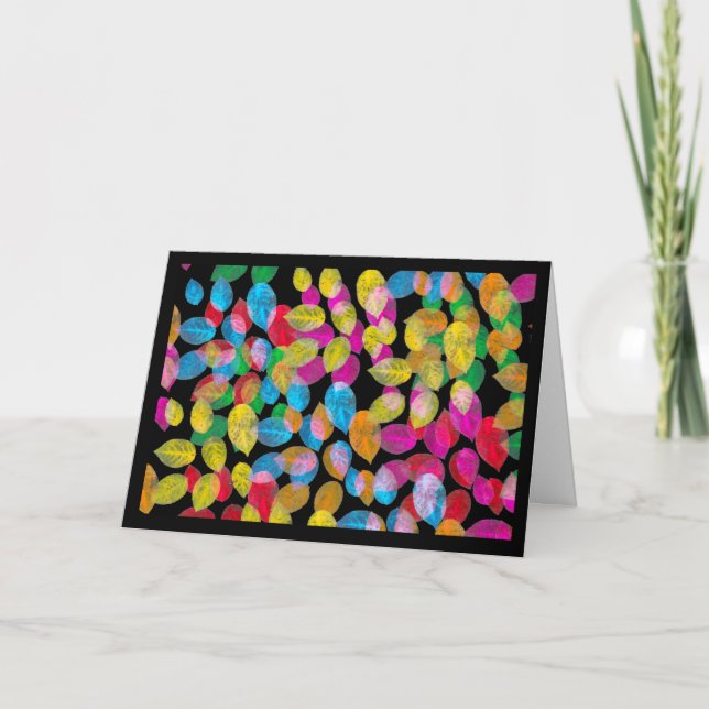 Colourful Leaves You are Beautiful  Card (Front)