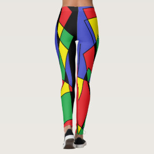 Colourful Leggings Abstract Colours