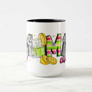 Colourful Lemon‑Themed MAMA Lettering  Mug