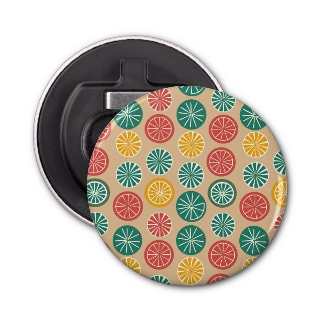 Colourful Lemons Bottle Opener (Front)