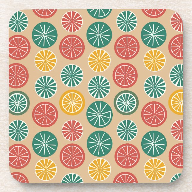 Colourful Lemons Coaster (Front)