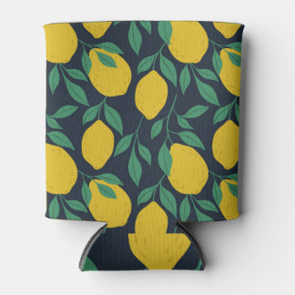 Colourful Lemons: Hand Drawn Vibrance. Can Cooler
