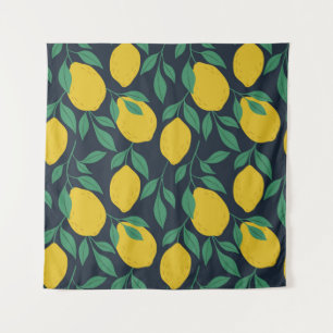 Colourful Lemons: Hand Drawn Vibrance. Tapestry