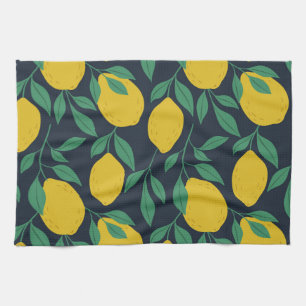 Colourful Lemons: Hand Drawn Vibrance. Tea Towel