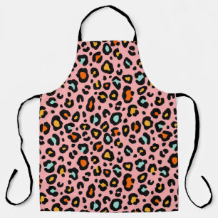 Colourful Leopard: Fashion Vintage Pattern Apron