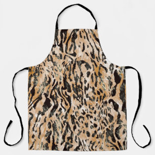 Colourful Leopard Metre Textile Pattern Apron