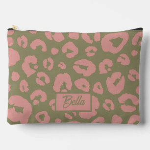 Colourful Leopard Pattern Accessory Pouch