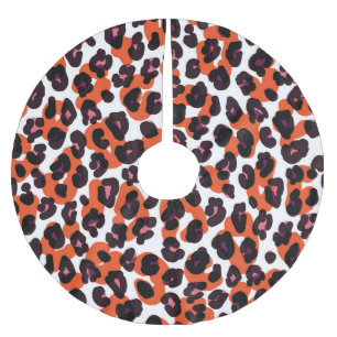 Colourful Leopard Pattern: Seamless Design. Brushed Polyester Tree Skirt
