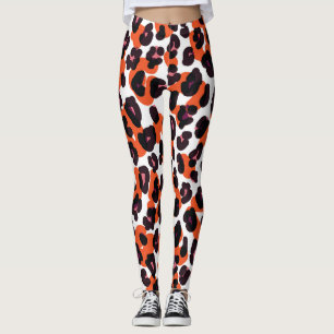 Colourful Leopard Pattern: Seamless Design. Leggings