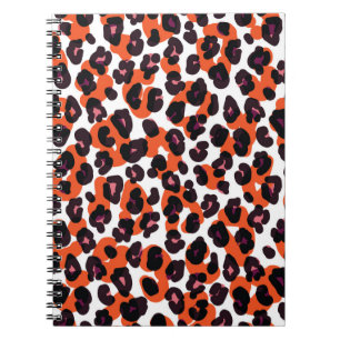 Colourful Leopard Pattern: Seamless Design. Notebook