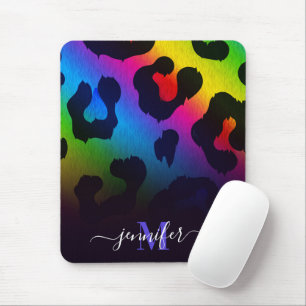 Colourful Leopard Print Mouse Mat