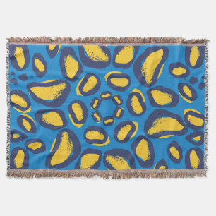 Colourful leopard print, seamless texture. throw blanket
