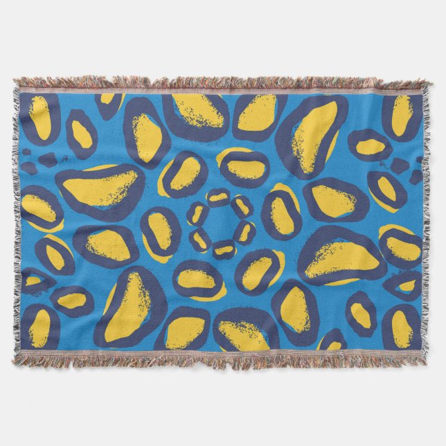 Colourful leopard print, seamless texture. throw blanket (Front)