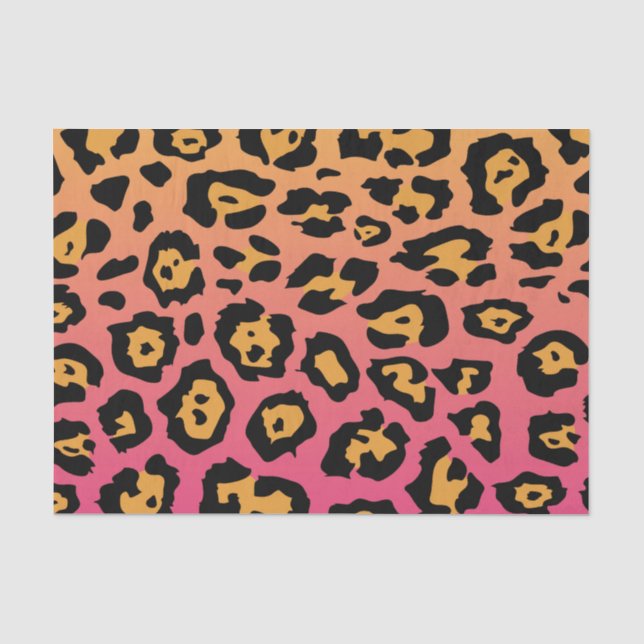 Colourful Leopard Print Tissue Paper (Front)