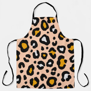 Colourful leopard seamless pattern. Fashion stylis Apron