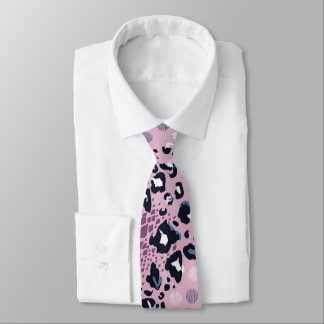 Colourful Leopard Skin Pattern Tie