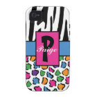 Colourful Leopard & Zebra Print Personalised