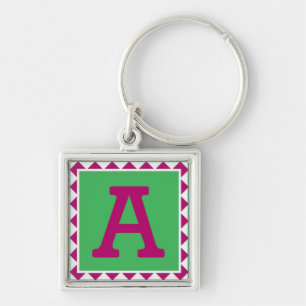 Colourful Letter 'A' - Keychain