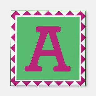 Colourful Letter 'A' - Magnet