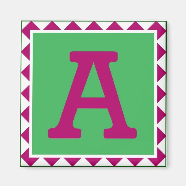 Colourful Letter 'A' - Magnet (Front)