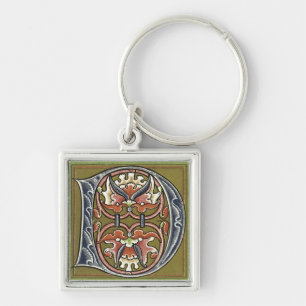 Colourful Letter 'D' - Keychain