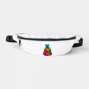 Colourful LGBT Pride Staffordshire Bull Terrier Do Bum Bags