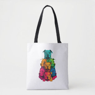 Colourful LGBT Pride Staffordshire Bull Terrier Do Tote Bag
