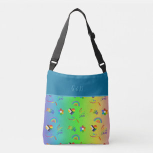colourful lgbtq gay pride month crossbody bag