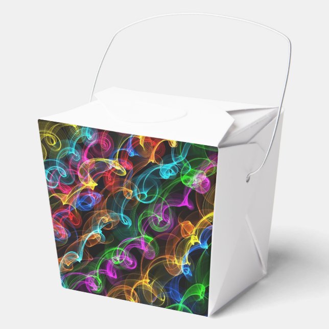 Colourful Light Explosion  Favour Box (Front)