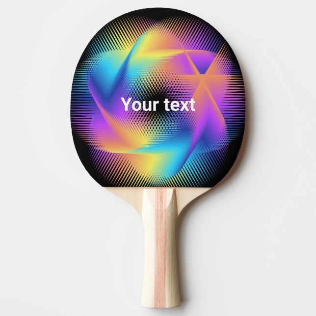 Colourful light images design - ping pong paddle (Front)
