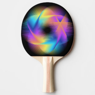 Colourful light images design - ping pong paddle