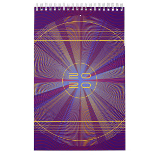Colourful Light Rays, Abstract & Psychedelic Tripp Calendar