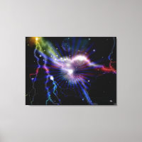 Colourful Lightning Galaxy Art Design Abstract 2