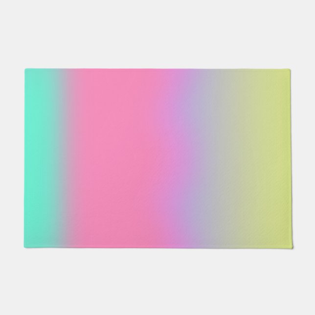 Colourful Lights Gradient Aura Doormat (Front)