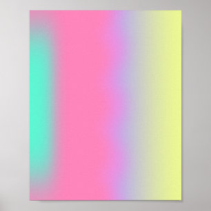 Colourful Lights Gradient Aura Poster