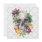 Colourful Lily Floral Skull Gothic Greeting