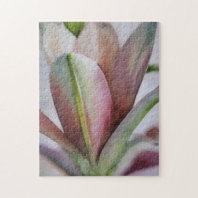 Colourful Lily Flower Art Nature Garden Puzzle (Vertical)