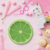 Colourful lime Kids birthday party Modern Greenery