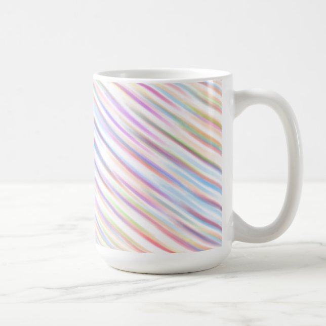 colourful line Pattern Design wave art Coffee Mug (Right)