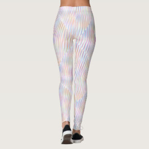 Colourful line Pattern Design wave art Leggings