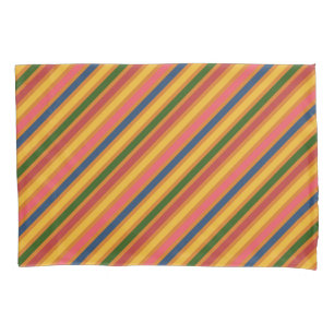 Colourful Line Pattern Pillowcase