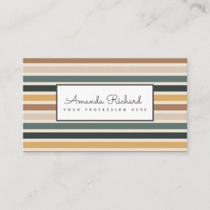 Colourful Lined Business Card