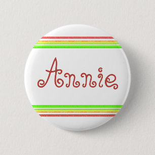 colourful lines 6 cm round badge