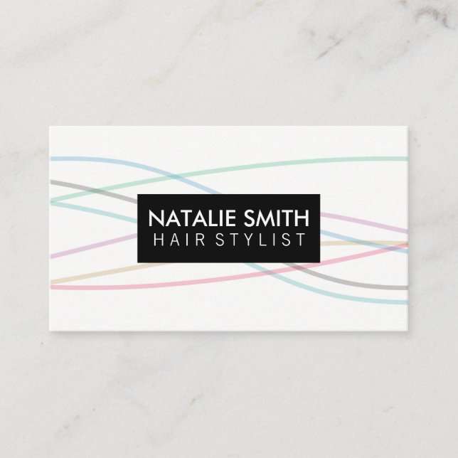 Colourful Lines / Appointment Card (Front)