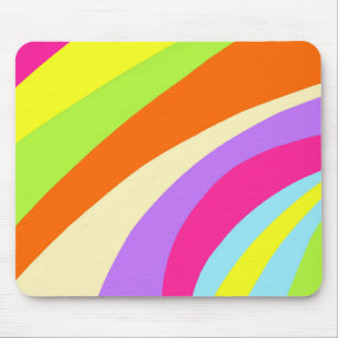 Colourful lines mouse mat