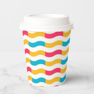 Colourful Lines Paper Cups