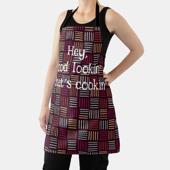 Colourful Lines Squared  Apron (Insitu)