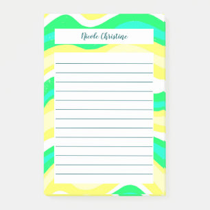 Colourful Lines Stripes Pattern CUSTOMIZED Notepad
